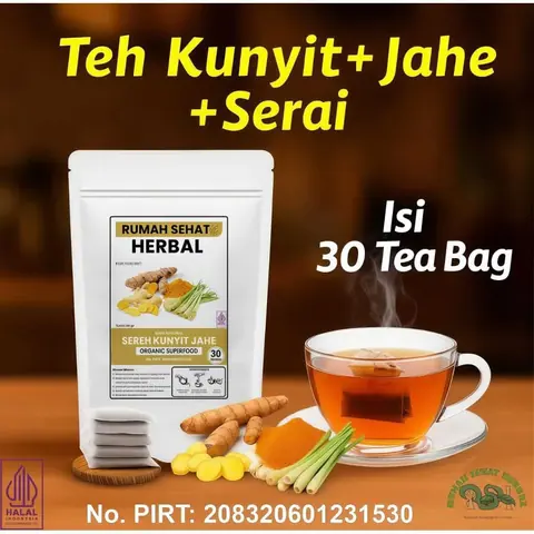 Larisku Teh Kunyit, Jahe & Serai