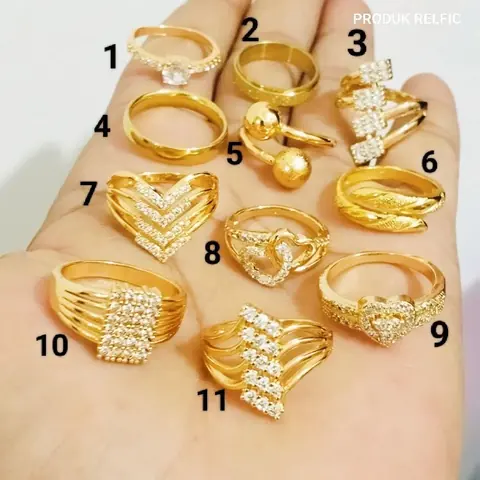 Cincin Logam Model Koin